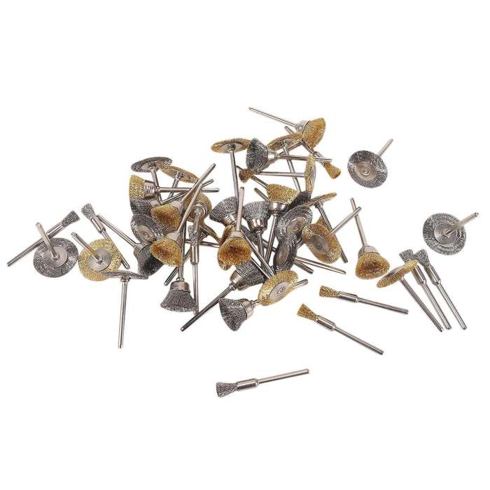 72pcs Wire Wheel Brush Set, Copper and Wire Brush Set