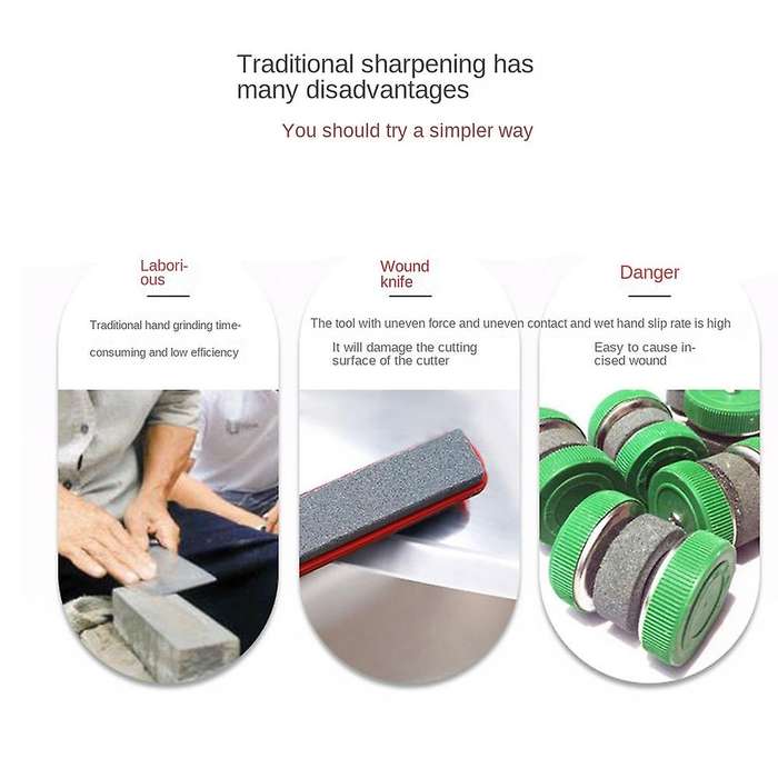 Knife Sharpeners, with Angle,4 Stages Slot for Helps Repair Quickly