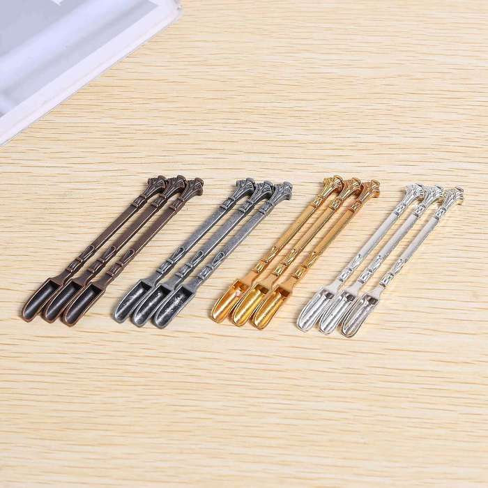 24 Pieces Snuff Spoon Mini Shovel, Tableware Charm, for Filling Vials