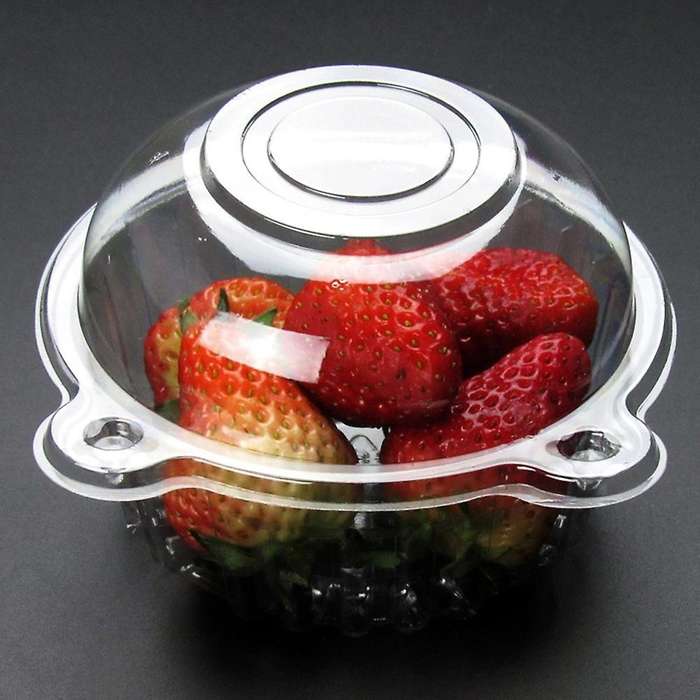 100 Pieces Of Transparent Plastic Single Cupcake Muffin Holder Box
