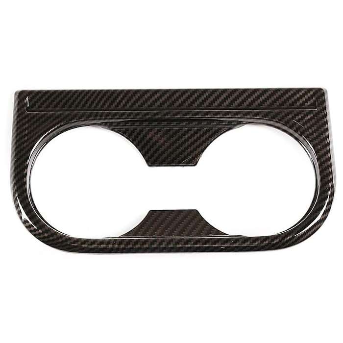 Front Seat Central Armrest Cup Holder Cup Trim (abs Carbon Fiber)