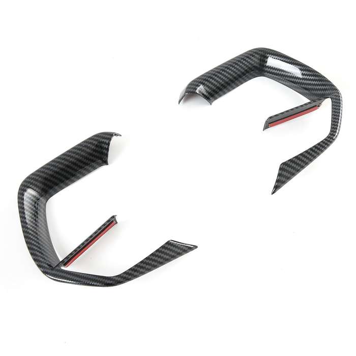 Car Abs Steering Wheel Button Frame Decoration Cover Trim Stickers