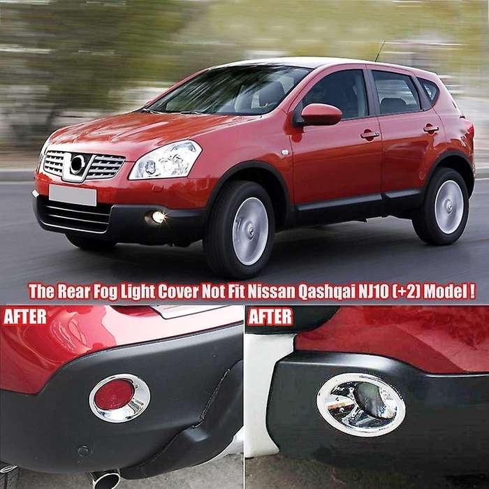 For Nissan Qashqai/dualis J10 2007-2009 Front Rear Fog Light Cover