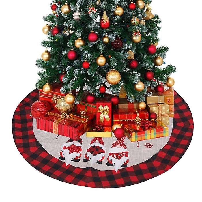 Christmas Tree Decor 122cm Forest Man Skirt Bottom Apron Dress Up,b