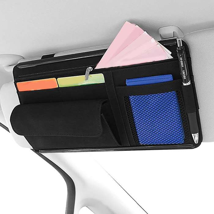 Car Visor Organizer for Car Interior Visor Organizer for Trucks Gray