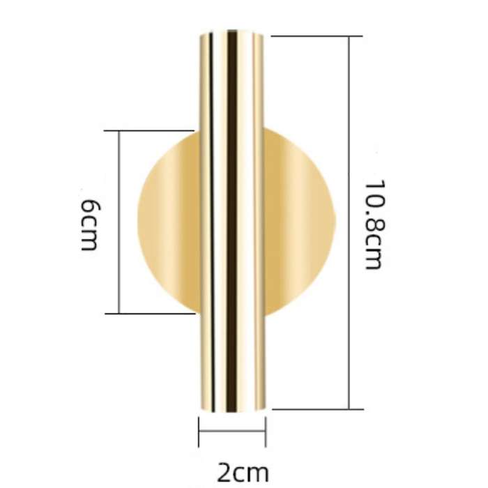 4pcs Wall-mounted Flower Tube Wall Metal Vase Decoration,rose Gold