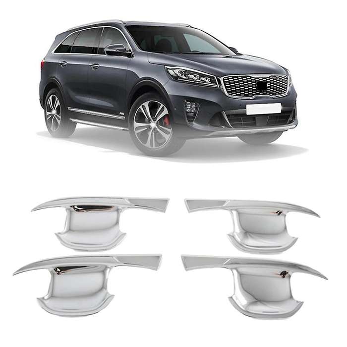 Chrome for Kia Car Exterior Door Handle Bowl Cover Trim Sticker