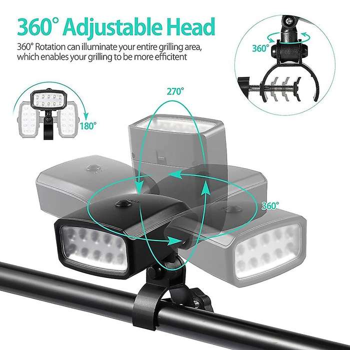 Outdoor Grill Lights,with 10 Super Bright Led Lights Fits Grill