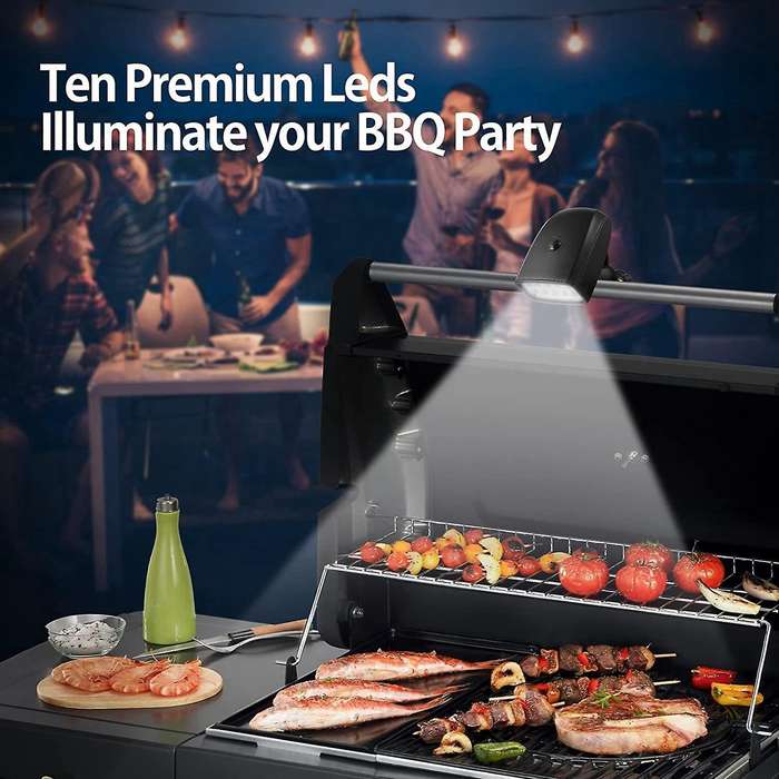 Outdoor Grill Lights,with 10 Super Bright Led Lights Fits Grill