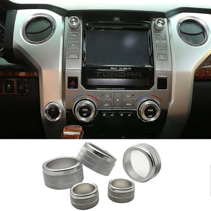4wd Wheel Drive Switch Part for Toyota -tundra 2014-2021 Silver 5pcs