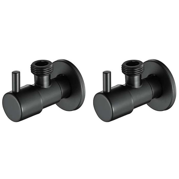 Black Angle Valve 304 Stainless Steel Water Stop Valve