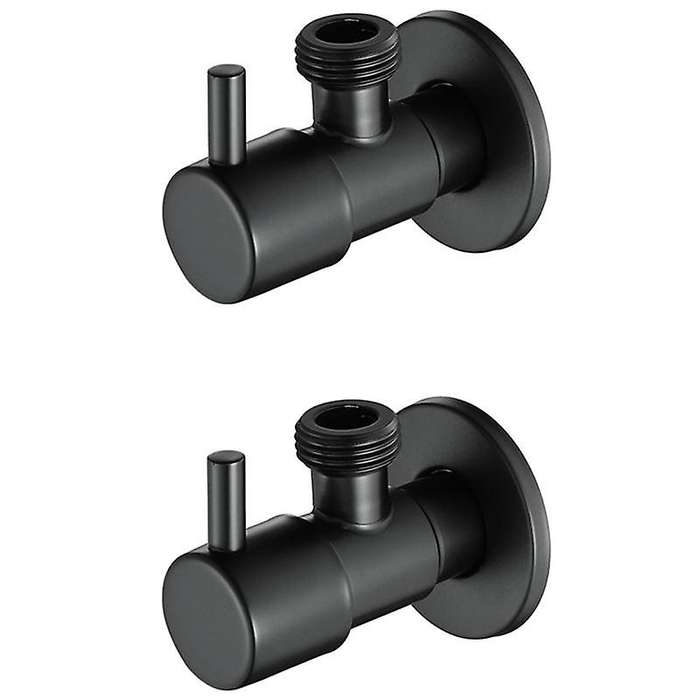 Black Angle Valve 304 Stainless Steel Water Stop Valve