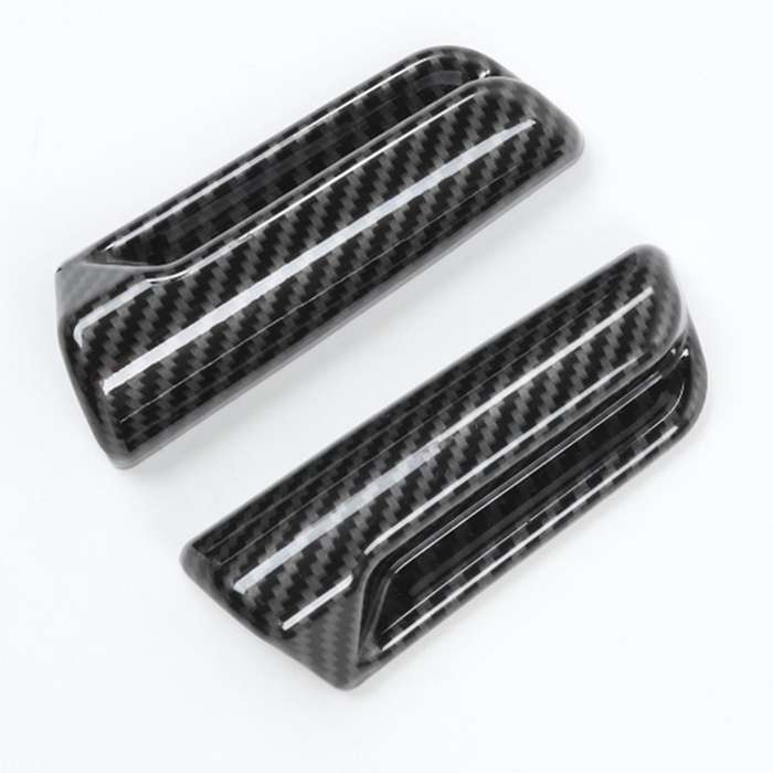 Car Seats Adjustment Handle Switch Cover Stickers, Abs Carbon Fiber