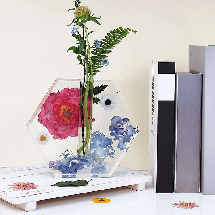 Large Resin Molds for Vase Plant Propagation Station,with 4 Test Tube