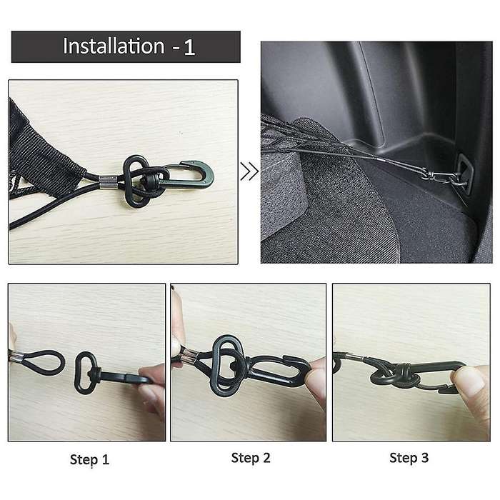 2pcs Rear Cargo Nets for Suv,35 Inch- 48 Inch Cargo Trunk Net