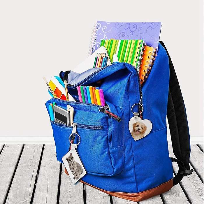 Blank Mdf Thermal Transfer Board Keychain for Heat Press Machine Gift