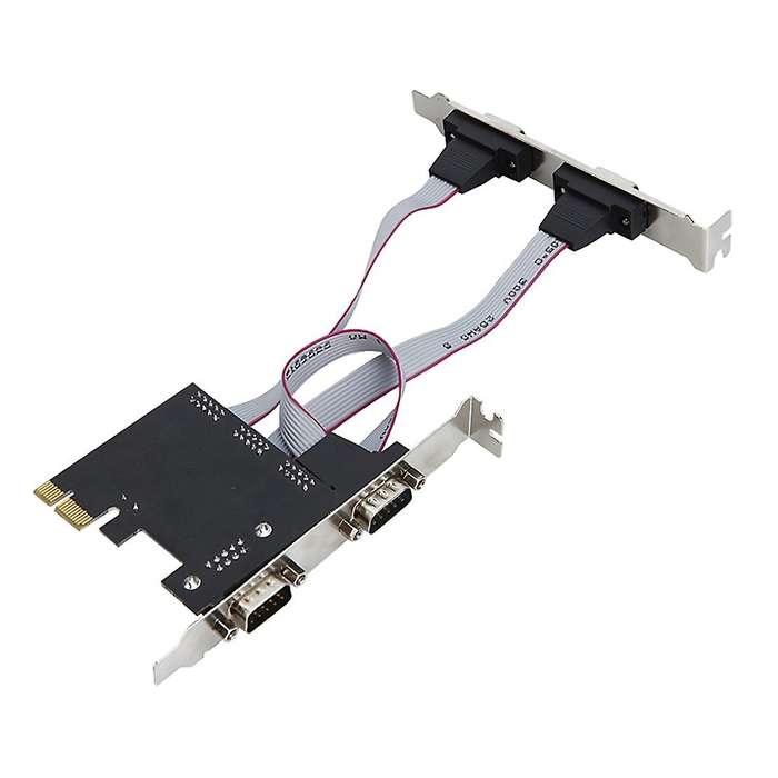 Pcie 4 Ports Serial Add On Card Multi Rs232 Db9 Com Expansion Riser