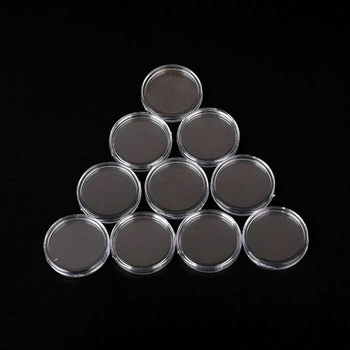 Transparent Coin Boxes 100pcs 1oz 40mm Capsules Cases Commemorative