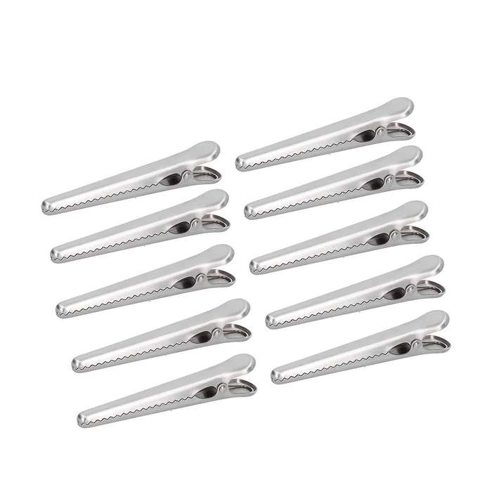 Food Sealing Clips Stainless Steel Alligator Clips, 11.5cm