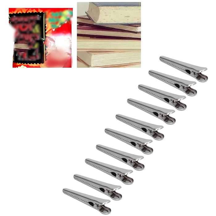 Food Sealing Clips Stainless Steel Alligator Clips, 11.5cm