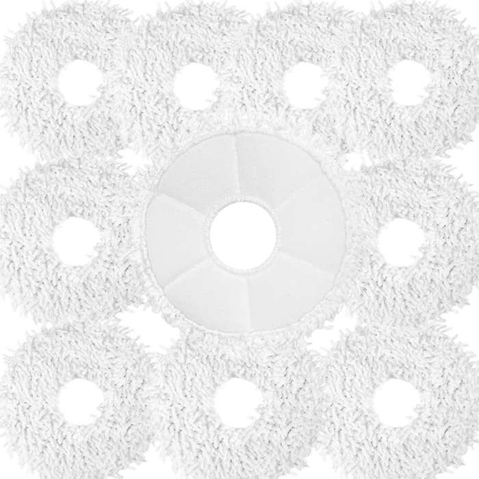 10 Pack Replacement Parts Mop Cloths Pads for Ecovacs