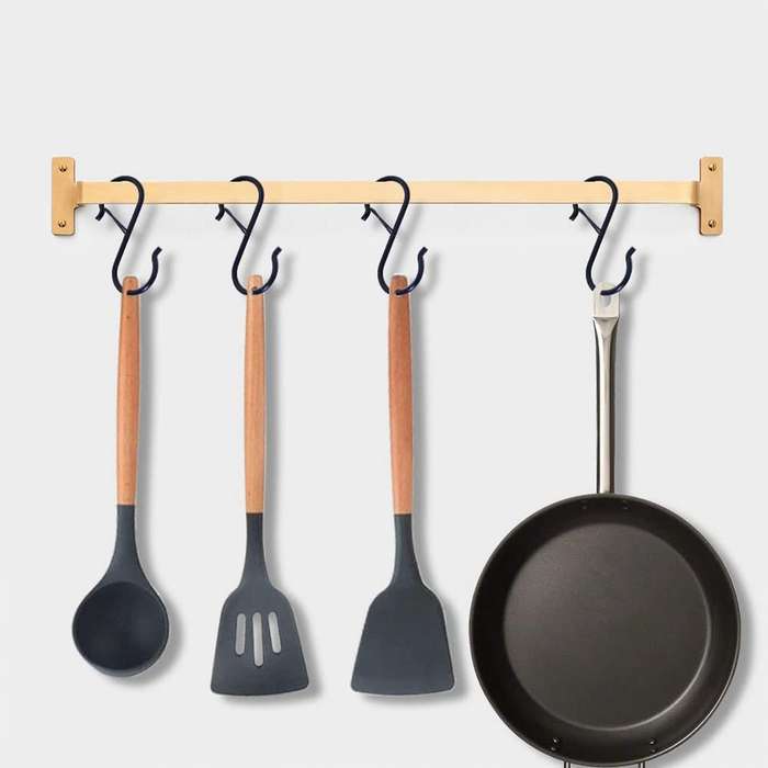 20pcs S Hook for Wardrobe Rod Hanging Plants, Safety Buckle Design