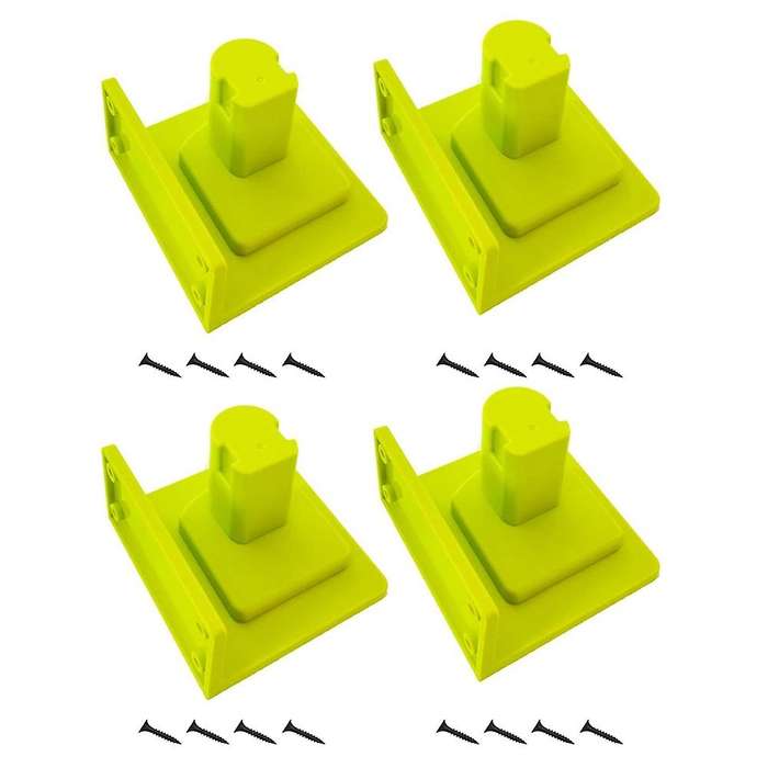 4 Packs Tool Holder Dock Mount for Ryobi 18v Drill Tools Holder