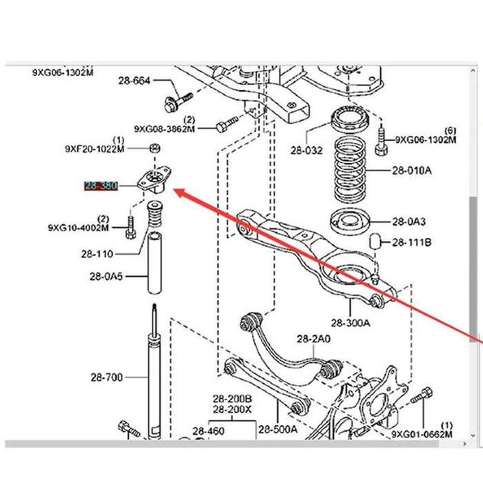 Shock Absorber Support for Mazda 3 2004-2012 Bk Bl Mazda 5 2007-11 Cr