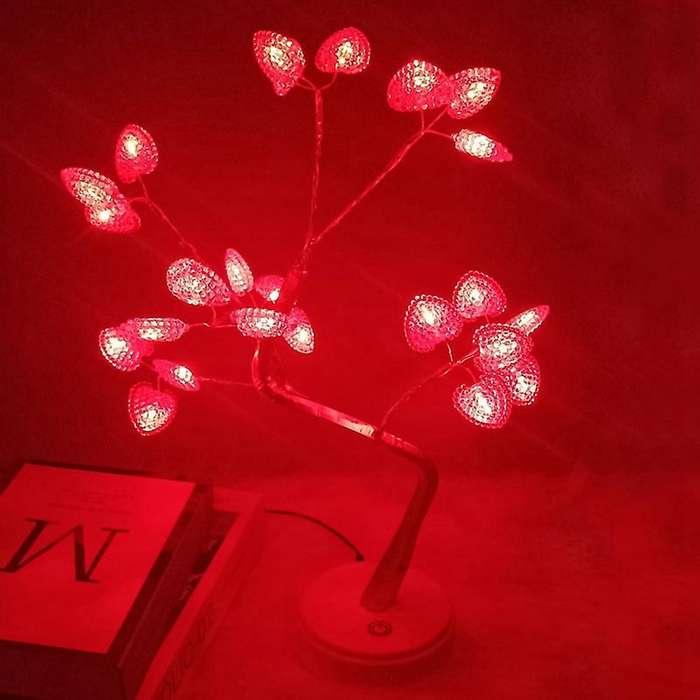 Lighted Tree with 24 Led Lights, for Home Valentines Gifts for Her(1)