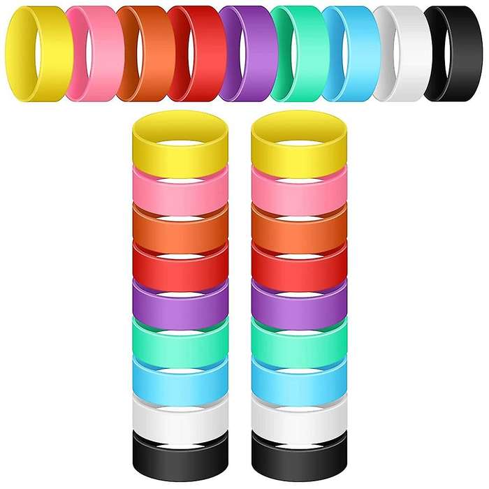 27 Pcs Silicone Bands for Sublimation Elastic Sublimation Paper