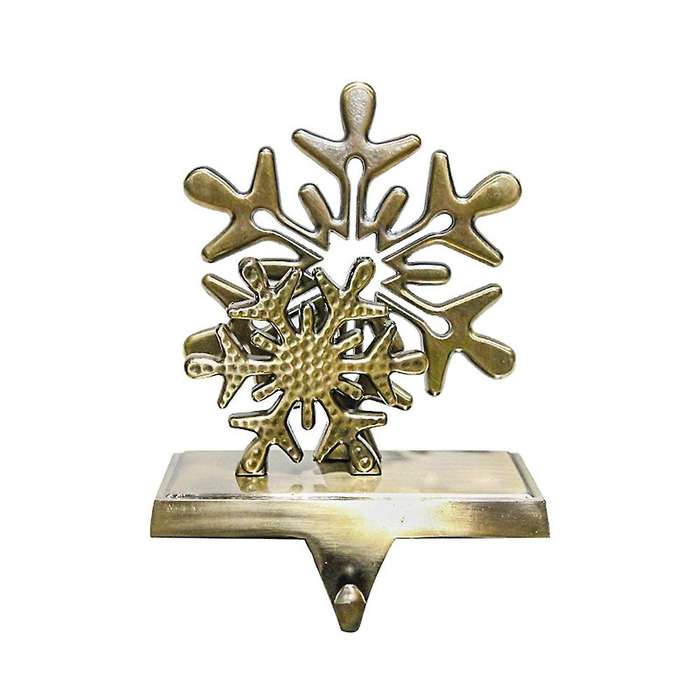 Christmas Stocking Holders Hooks Fireplace Mantel (snowflake)