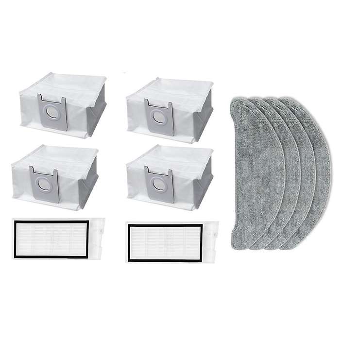 10pcs for Roidmi Eve Plus Washable Hepa Filter Dust Bag Mop Cloth