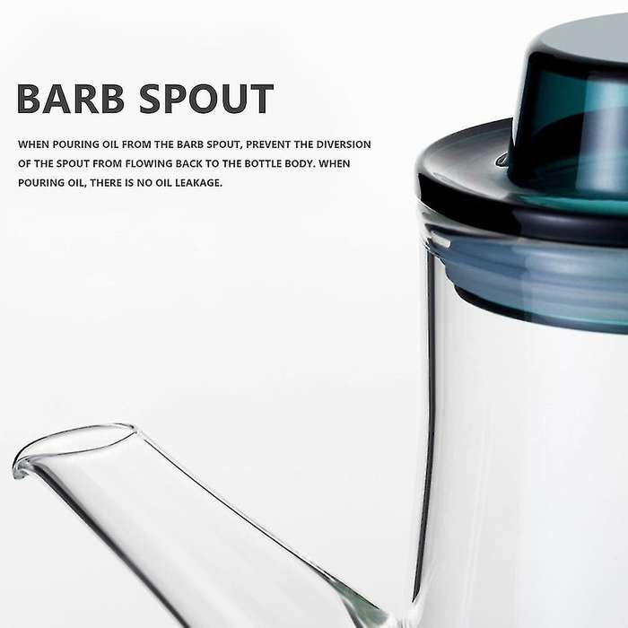 500ml Kitchen Oil Bottle Automatic Seasoning Vinegar Bottle Gray