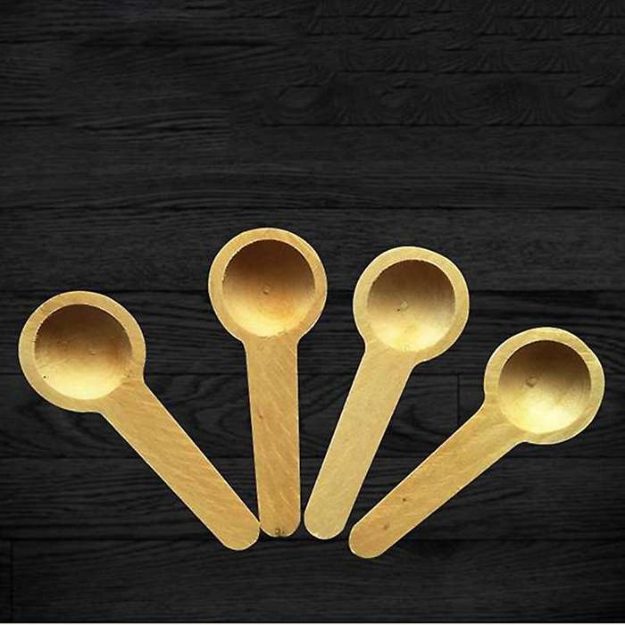 100pcs Wooden Cooking Spoons Tool Salt Seasoning Coffee Spoons