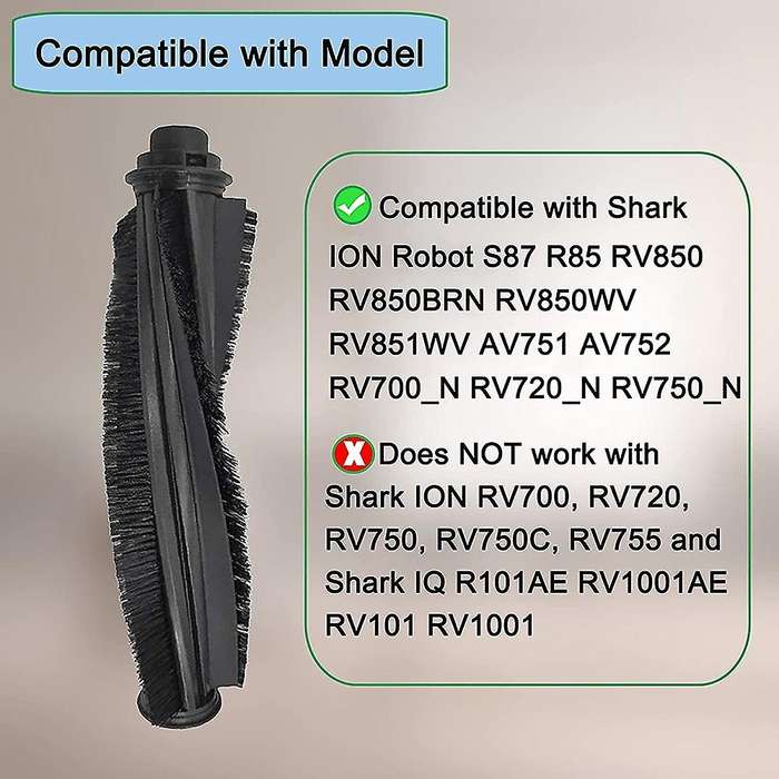 3 Pack Roller Brush Replacement Parts Compatible for Shark Ion Robot