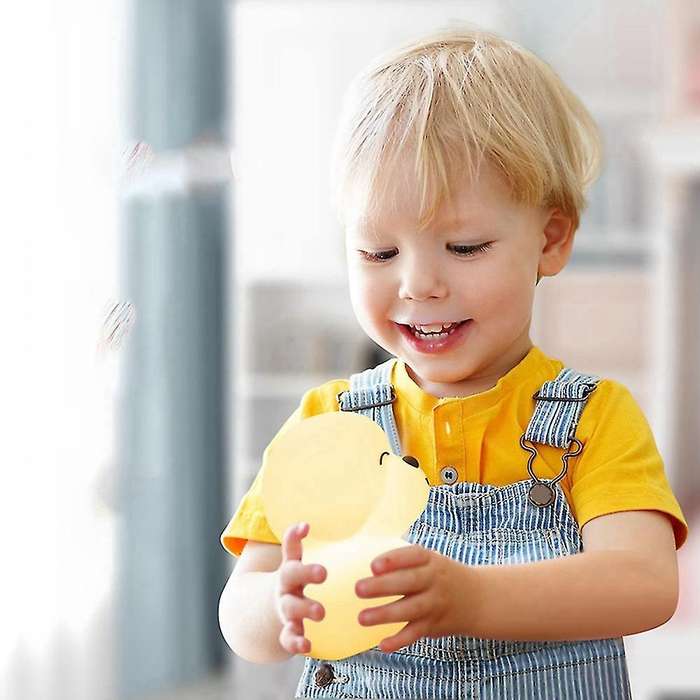 Dog Led Night Light Colorful Silicone Touch Sensor Rgb for Kids Baby