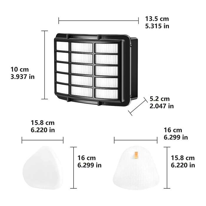 Filters for Shark Vacuum Navigator Lift Away Zu503amz, Hepa Filter