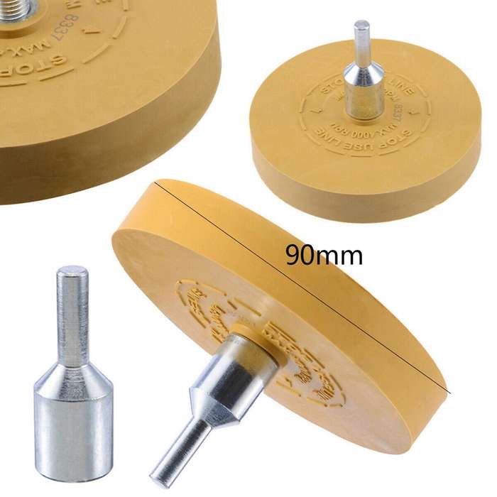 Heavy Duty Pinstripe Car Decal Rubber Wheel Pad Sticker Removal Tool