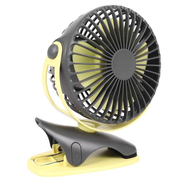 4000mah Usb 4speeds 360 Degree Rotation Rechargeable Desktop Clip Fan