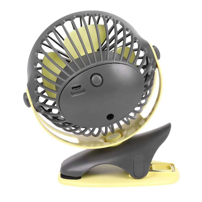 4000mah Usb 4speeds 360 Degree Rotation Rechargeable Desktop Clip Fan