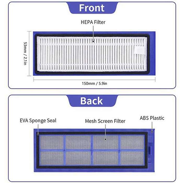 10pcs Hepa Filter for Eufy Robovac L70 Hybrid Robot Vacuum Cleaner