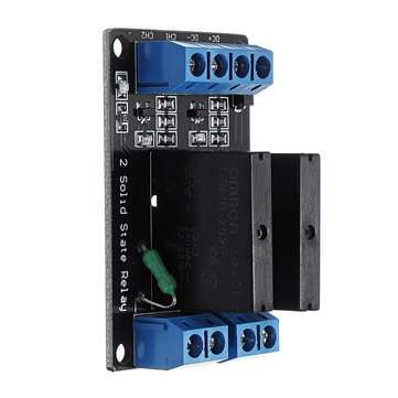 3pcs 2 Channel 12V Relay Module Solid State High Level Trigger 240V2A Geekcreit for Arduino - produc