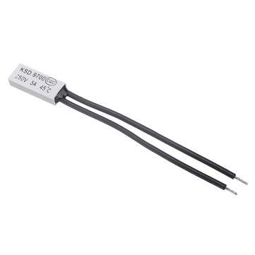 3pcs Normal Open KSD9700 250V 5A 45 Plastic Thermostatic Temperature Sensor Switch NO