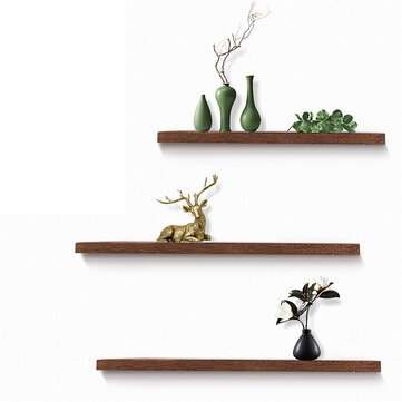3Pcs Wall Racks Mounted Floating Shelf Wood Storage Rack Decoration Display Stand for H... (SIZE: L)