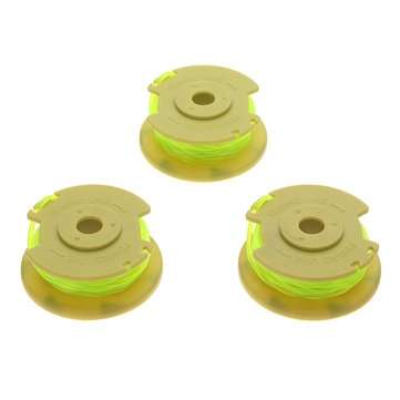 3pcs Yellow 0.080 Inch Line String Trimmer Line For Ryobi 12V 24V 40V Mower