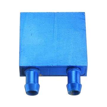 40*40 0.5mm Blue Aluminum Alloy Water Cooling Block Radiator Liquid Cooler Heat Sink Equipment