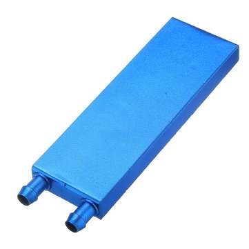 40*120 0.5mm Blue Aluminum Alloy Water Cooling Block Radiator Liquid Cooler Heat Sink Equipment