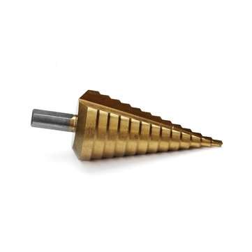 4-39mm HSS Round Shank Titanium Coated Step Drill/Pagoda Drill/Ladder Drill