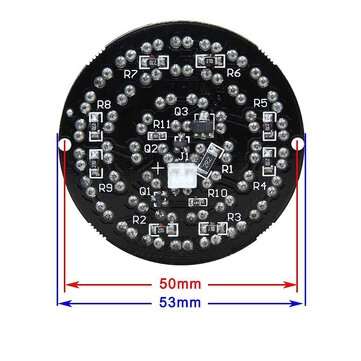 48*LED 850nm Illuminator IR Infrared Light Board Night Vision for CCTV Camera 12V DC