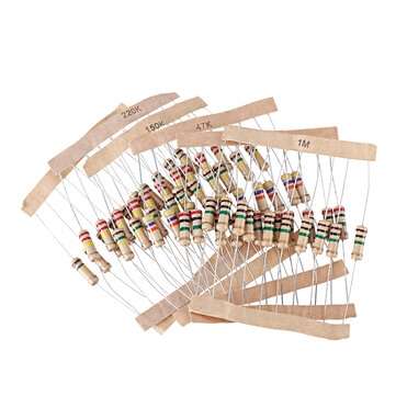 480pcs 48 Kinds Value 5% 1K-2M Film Resistor Kit 10pcs Each Value